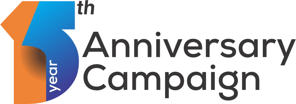 Toshworld 15th anniversary logo